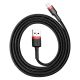 Baseus CALKLF-C19 Kabel (Lightning M - USB 2.0 M; 2 m; schwarz und rot)