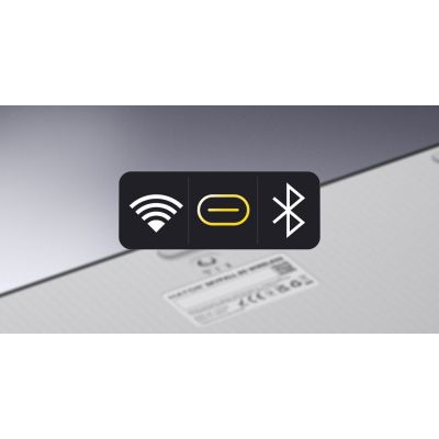 12. HATOR Skyfall Wireless 100 Gaming-Tastatur USB + RF Wireless + Bluetooth QWERTZ US Englisch Schwarz, Weiß