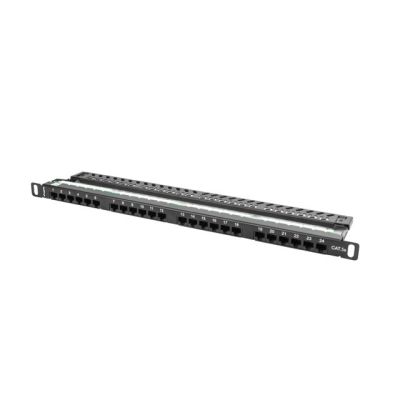 3. Patchpanel Lanberg PPU5-0024-B (0,5U; 19"; Kat. 5e; UTP; 24xRJ-45)