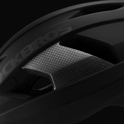 4. Rockbros LK-15 Carbonfaser-Fahrradhelm 58-62 cm - Schwarz