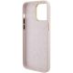 7. Guess Silicone Logo Strass 4G Case für iPhone 15 Pro Max - Rosa