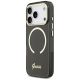 2. Guess IML Script Metal MagSafe Hülle für iPhone 17 Pro Max – Schwarz