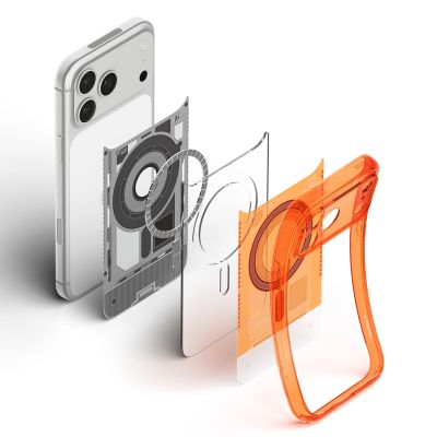 19. Spigen Ultra Hybrid MagSafe Hülle für iPhone 18 Pro / 17 Pro – Orange