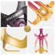 7. Rockbros RKL02 Flaschenhalter aus Aluminium – Rot und Gold
