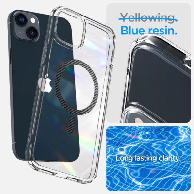 7. Spigen Ultra Hybrid Mag Case mit MagSafe für iPhone 14 Plus – Transparentes Grau