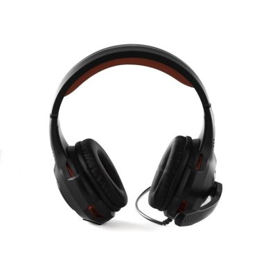 3. Preo 125085402 Kopfhörer/Headset Kabelgebundener Kopfbügel Gaming Schwarz, Rot