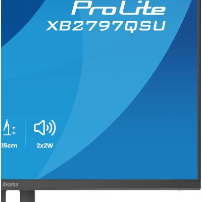 11. iiyama ProLite XB2797QSU-B1 Computermonitor 68,6 cm (27") 2560 x 1440 px Quad HD LED Schwarz