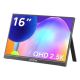 Arzopa Z1RC 16-Zoll-Computermonitor, 40,6 cm (16 Zoll), 2560 x 1600 Pixel, 2,5K, Schwarz