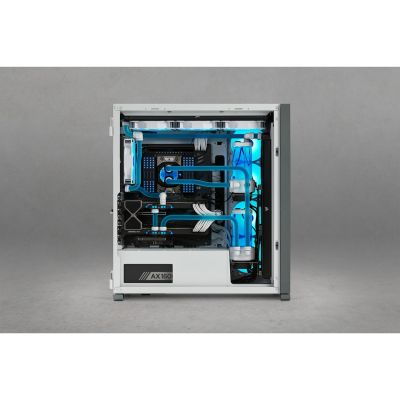 9. Corsair | PC-Gehäuse mit Seitenwänden aus gehärtetem Glas | 7000D Luftzirkulation | Weiß | Full-Tower | Netzteil inklusive | ATX-Format