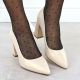 8. Perlbeige Pumps mit spitzer Zehenpartie von Sergio Leone (Modell PB216)