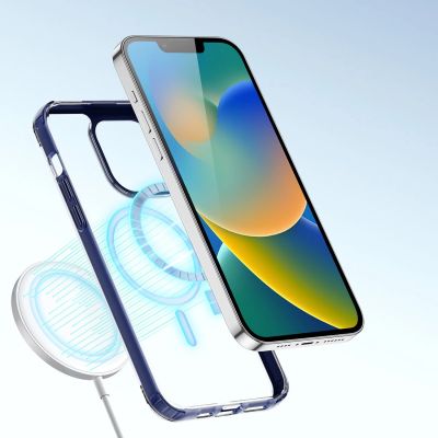12. Dux Ducis Clin2 Hülle für iPhone 14 Plus magnetische MagSafe Hülle blau