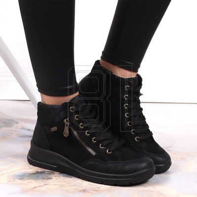 32. Rieker W RKR567 Wasserdichte, isolierte Lederstiefeletten