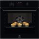 Dampfgarer mit Dampffunktion SteamBake ELECTROLUX EOD6F77WZ, schwarze Selbstreinigung, Katalyse, Soft-Close-Funktion