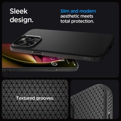 11. Spigen Liquid Air Hülle für iPhone 15 Pro – Mattschwarz