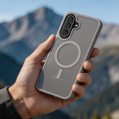 3. Tech-Protect Magmat MagSafe Hülle für Samsung Galaxy A57 5G – Mattgrau