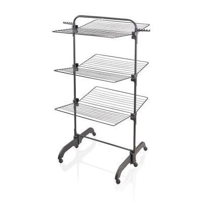 Comfort Tower 420 Schwarz Leifheit Vertikaltrockner