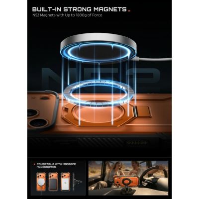 9. Supcase UB Grip Mag MagSafe Hülle für iPhone 18 Pro Max / 17 Pro Max – Orange