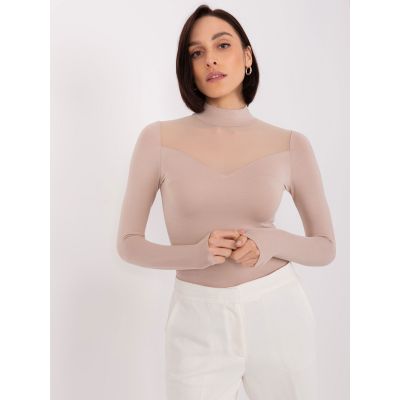 4. Beige Viskosebluse BASIC FEEL GOOD (RV-BZ-9203.87P)