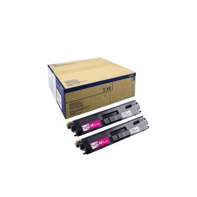Brother TN-900MTWIN Tonerkartusche, 2 Stück, Original Magenta