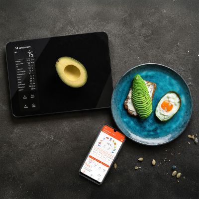 8. Wozinsky WIK-16 Intelligente Küchenwaage mit Digitalanzeige und Bluetooth-App – Schwarz