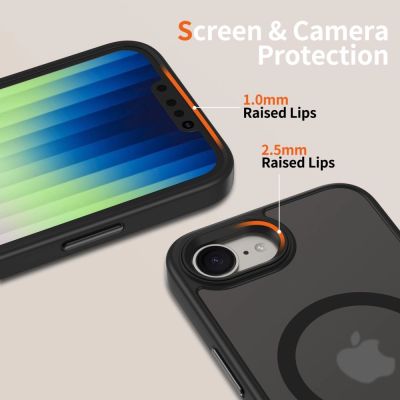 3. Tech-Protect MagMat MagSafe Hülle für iPhone 16e / 17e – Mattschwarz