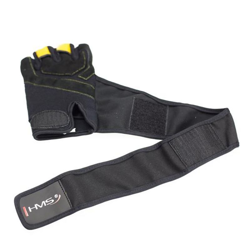 27. Schwarz/Gelb HMS RST01 rM Gym Handschuhe