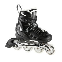 Nils Extreme NH10905 4-in-1 Inlineskates mit austauschbarer Hockeykufe, schwarzer LED, Größe M (35-38)