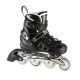 Nils Extreme NH10905 4-in-1 Inlineskates mit austauschbarer Hockeykufe, schwarzer LED, Größe M (35-38)
