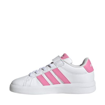 5. Adidas Grand Court 3.0 Kinderschuhe weiß und rosa JP9371