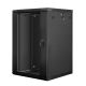 4. Lanberg WF01-6618-10B Rack-Schrank (18 HE; 901 mm / 600 mm / 600 mm; Wandmontage; Glas; 19 Zoll; schwarz)
