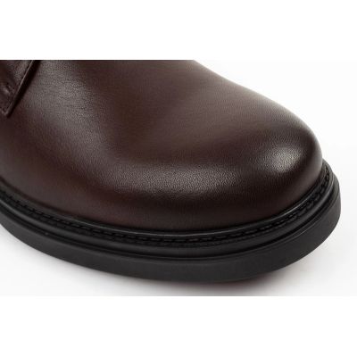 5. Lee Cooper Herrenschuhe, elegante braune Leder-Stiefeletten mit Isolierung
