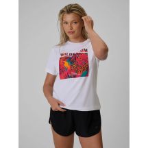 Damen-T-Shirt mit Aufdruck, regulär, Größe 4F 4FRSS26TTSHF4514-10S