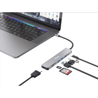2. Equip 133494 Dockingstation, kabelgebunden, USB 3.2 Gen 1 (3.1 Gen 1), Typ-C, Silber