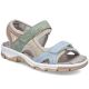 Bequeme Damen-Sportsandalen mit Klettverschluss, farbenfroh, Rieker 68866-94
