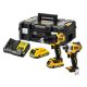 2. DeWalt 18V Kombi-Kit DCD709+DCF809 2x2,0Ah DCK2062D2T