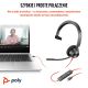 6. Poly Blackwire 3310 Mono Microsoft Teams USB-C Headset