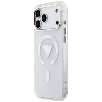 2. Guess IML Gradient Triangle Logo MagSafe Hülle für iPhone 18 Pro Max / 17 Pro Max – transparent
