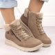 23. Beige Damen-Lederboots, wasserdicht – Rieker L7701-24