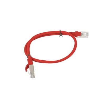 2. UTP-Patchkabel Lanberg PCU5-10CC-0050-R (RJ45 – RJ45; 0,50 m; UTP; Kat. 5e; rot)