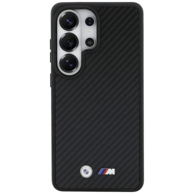 3. BMW M Kevlar Logo MagSafe Hülle für Samsung Galaxy S26 Ultra - Schwarz