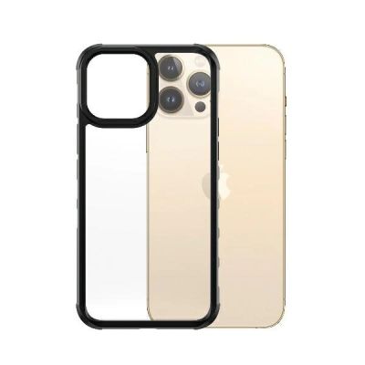 7. PanzerGlass ClearCase antibakterielle, nach Militärstandard zertifizierte Hülle für iPhone 13 Pro Max – transparent und schwarz
