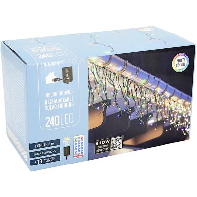 6. 240 LED-Lichterkette mehrfarbig