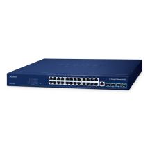 PLANET Layer 3 24-Port 10/100/1000T Managed L3 Gigabit Ethernet (10/100/1000) PoE-Unterstützung Blau