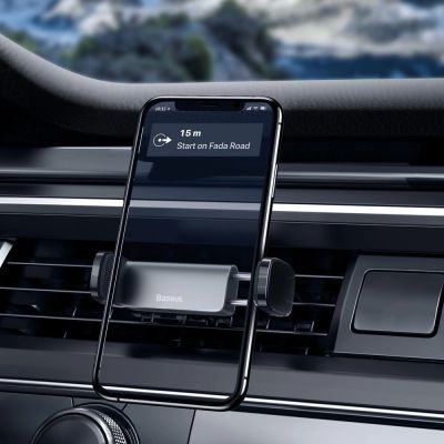10. Baseus Autotelefonhalter für Lüftungsschlitz schwarz (SUGP-01)