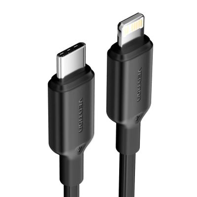 2. USB-C-auf-Lightning-Kabel, 3 A, 480 Mbit/s, 1 m, Schwarz
