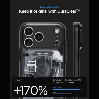 6. Spigen Ultra Hybrid MagSafe Zero One Hülle für iPhone 18 Pro / 17 Pro – Schwarz