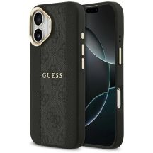 Guess 4G Stripe MagSafe Hülle für iPhone 17 - Schwarz