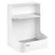 Ergo Office Untertisch-Aufbewahrungsbox/Organizer mit Zubehörablage, Weiß, max. 5 kg, ER-442