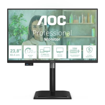 AOC 24P4CV Computermonitor 60,5 cm (23,8") 1920 x 1080 px Full HD LED Schwarz