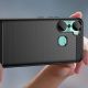 5. Carbon Case Hülle für Infinix Hot 12 Pro flexible Silikon Carbon Hülle schwarz